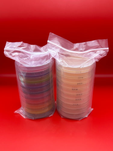 20 Random Agar or Gellan Gum Petri Dishes